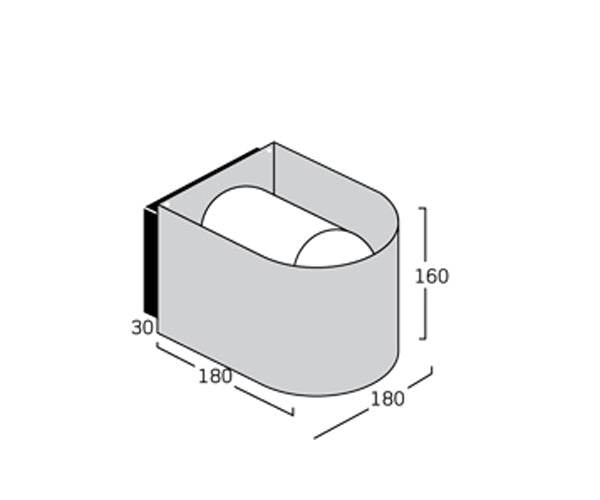 Embacco Light U Væglampe (Bronze)