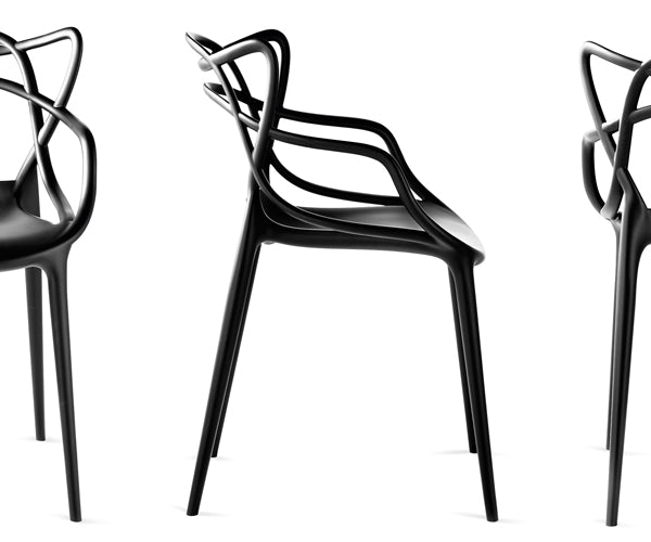 Kartell Masters Spisestol - sort - 4 stk.