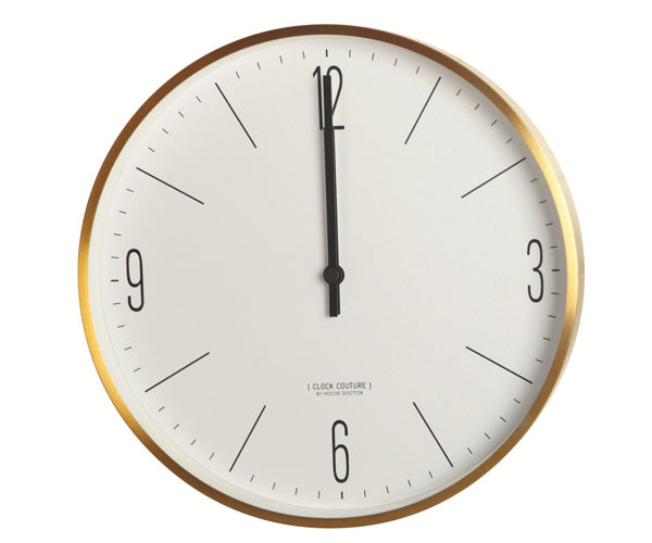 House Doctor Couture Clock Guld/Hvid