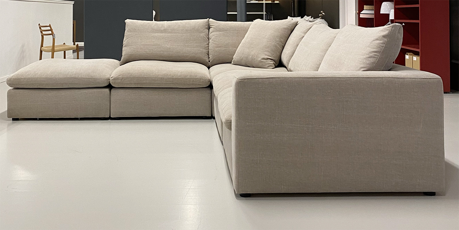 Nord komfort Lazy Hjørnesofa - 320x301 cm. - Kiss Stof