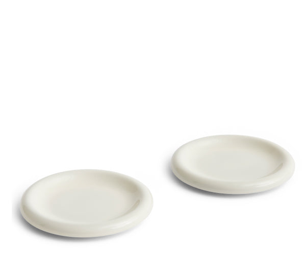 HAY barro plate - ø18 - off-white - set of 2