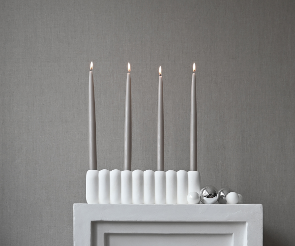 101 CPH Tube candle holder - bone white