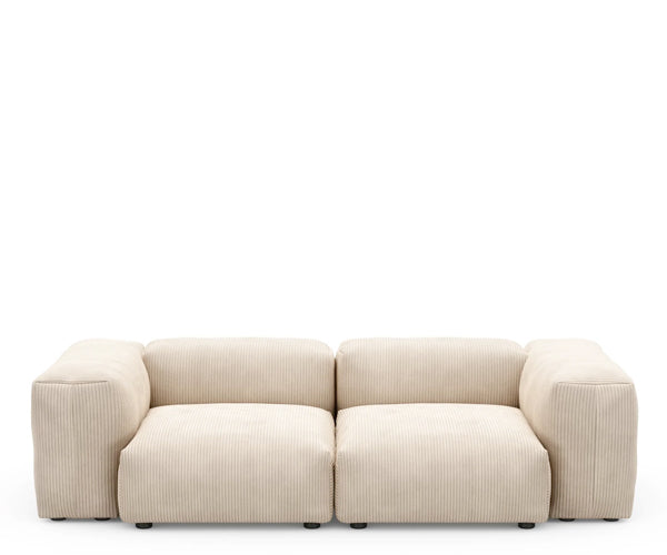 Vetsak Sofa - 231x115.5cm. - Cord Velours - Sand