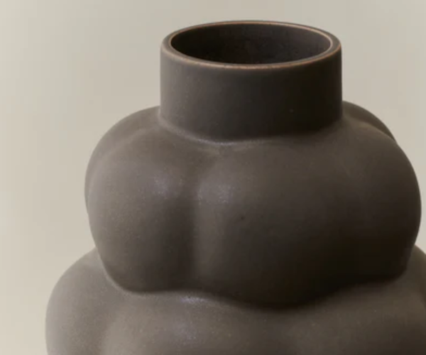 Louise Roe Balloon Ceramic vase - 04 - Grande - Mud brown