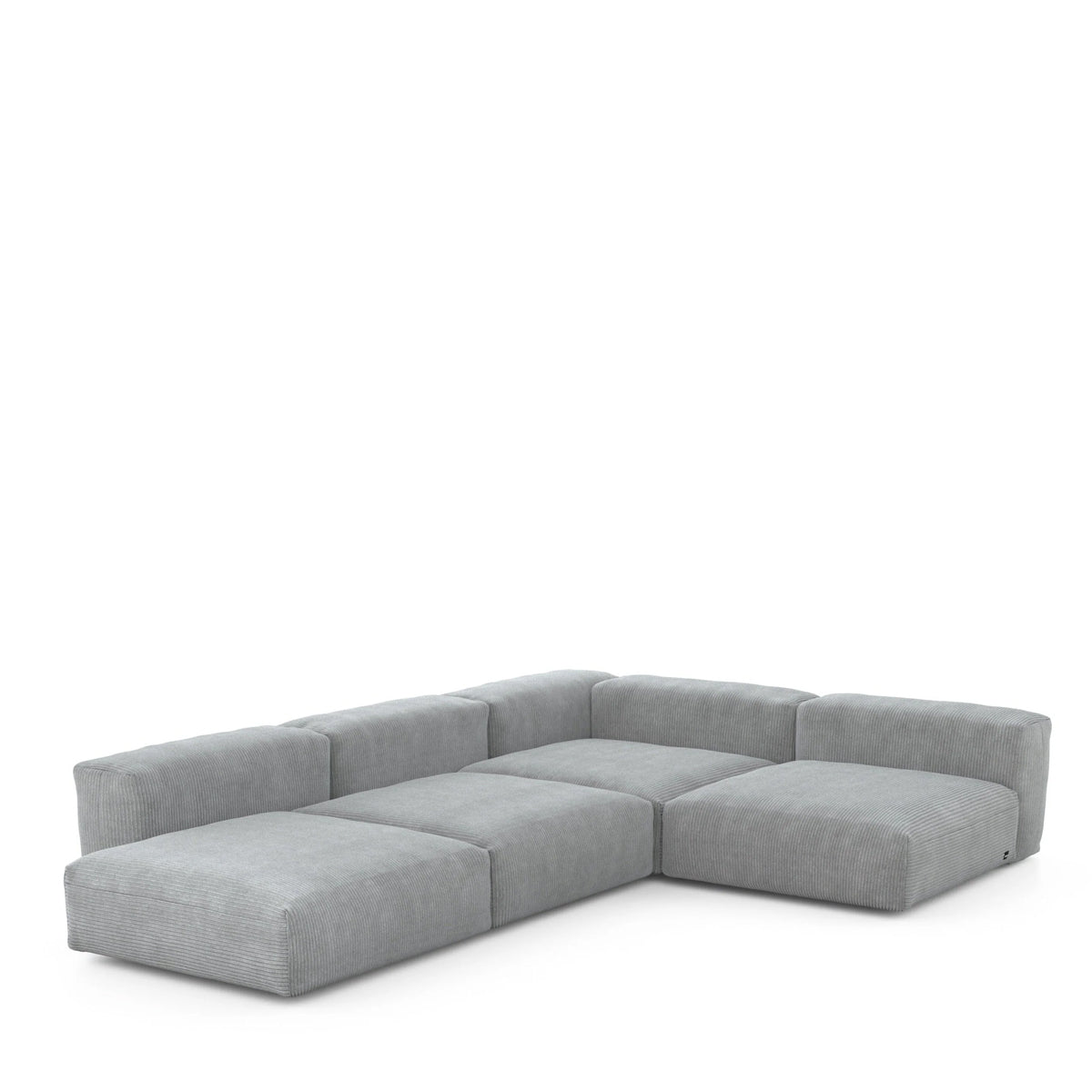 Vetsak Four Module Corner Sofa - Cord Velours Light Grey