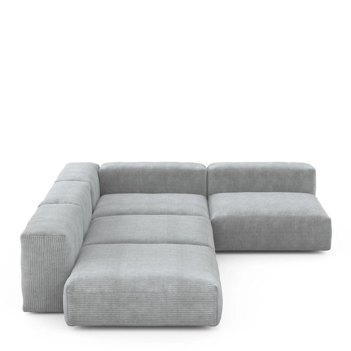 Vetsak Four Module Corner Sofa - Cord Velours Light Grey