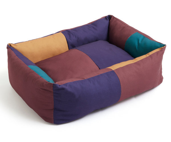 HAY dogs Bed - Large - Burgundy-Green