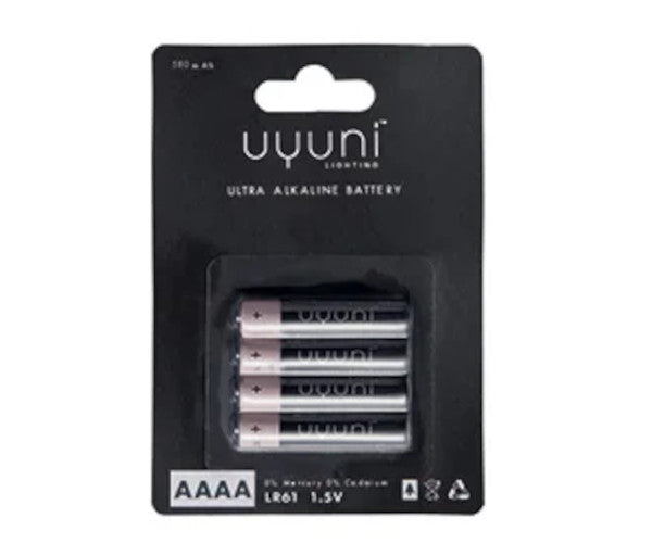 Uyuni Lighting Alkaline Batteries AAAA, 1,5V, 580 mAh – 4-pack