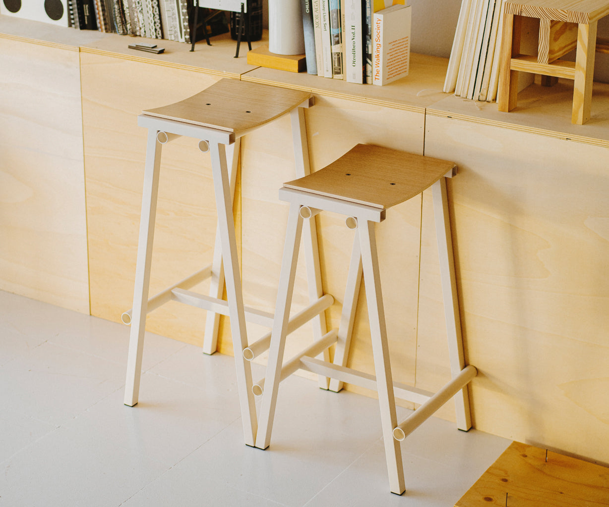 HAY Taburete 8 Bar Stool - Eggshell - H65