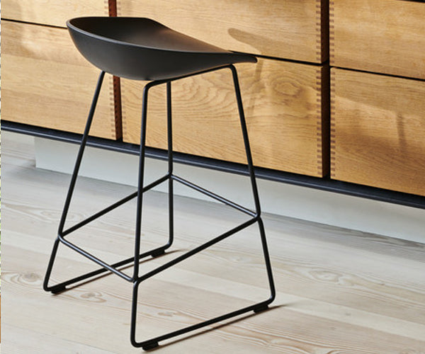 HAY About a Stool (AAS 38) - Sort - Sort Stål - H:65cm