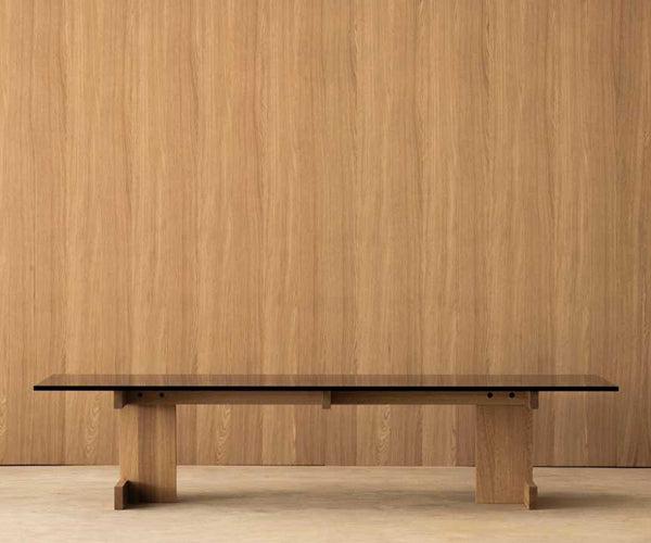 Karimoku Case Study A–CT01 Sofabord - Pure Oak - Smoked Glass