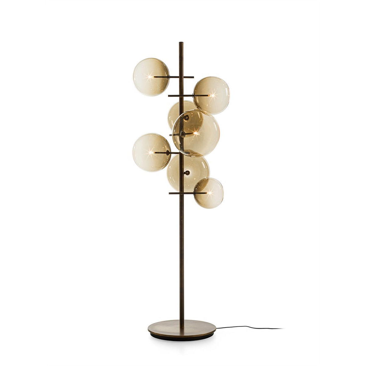 Gallotti & Radice Bolle Stelo Standerlampe - Farvet Glas