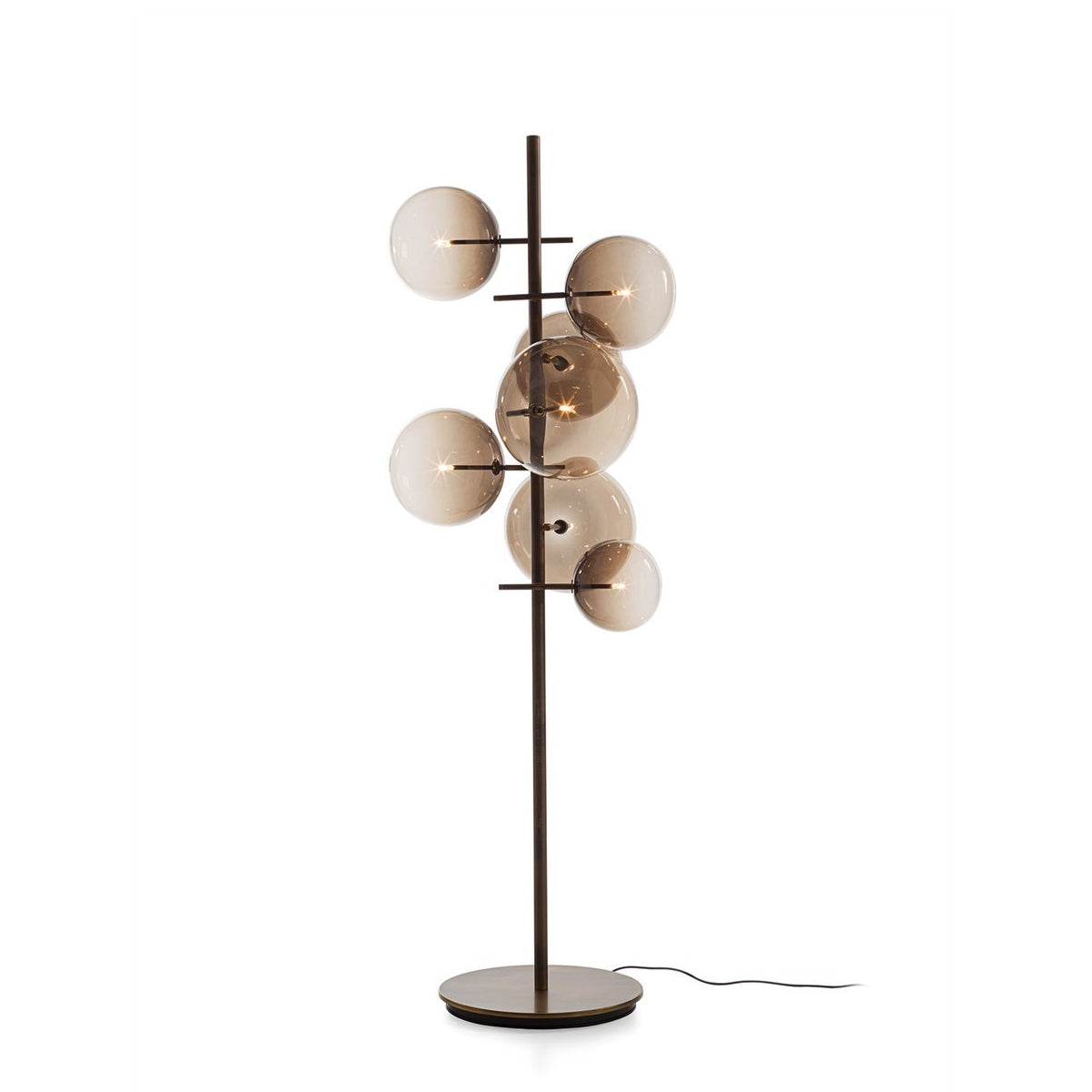 Gallotti & Radice Bolle Stelo Standerlampe - Farvet Glas