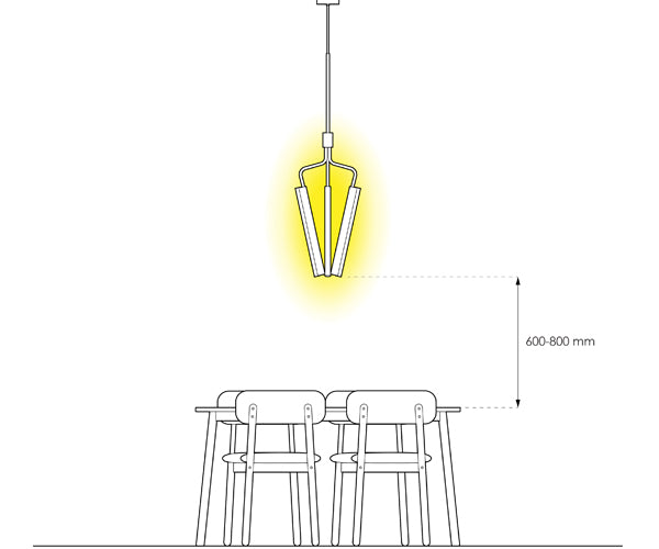 Rubn Angel 3 500 Chandelier - 88.5cm - Bronze