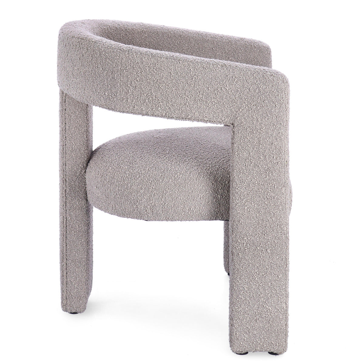 Arabella spisestol - pearl grey boucle