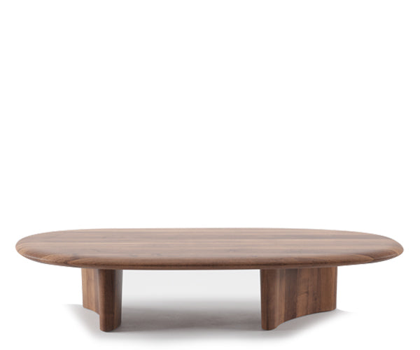 Artisan Monument Oval Coffee Table - 160x80 - Valnød