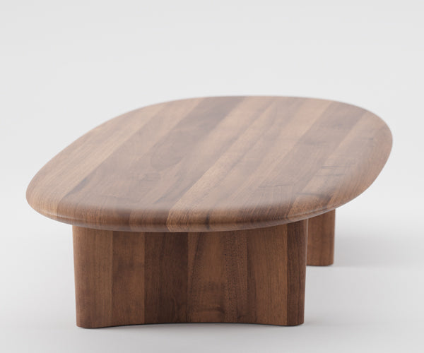 Artisan Monument Oval Coffee Table - 160x80 - Valnød