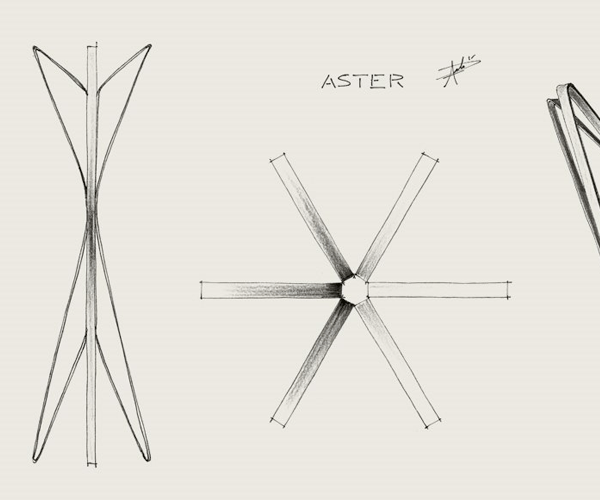 Zanotta Aster Stumtjener - Large - Sort