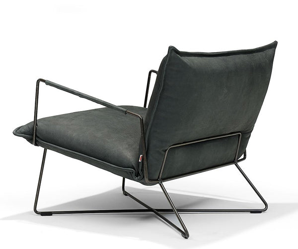 Jess Design Earl Low Back Lounge Armchair - Aurula Black