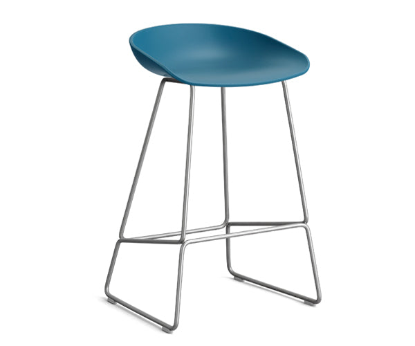 HAY About a Stool (AAS 38) - Azure Blue - Rustfri Stål