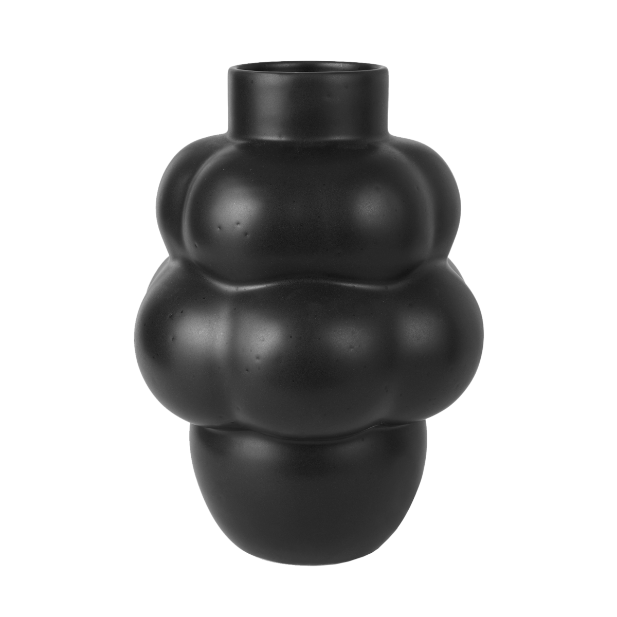 Louise Roe Balloon Ceramic vase - 04 - ink black