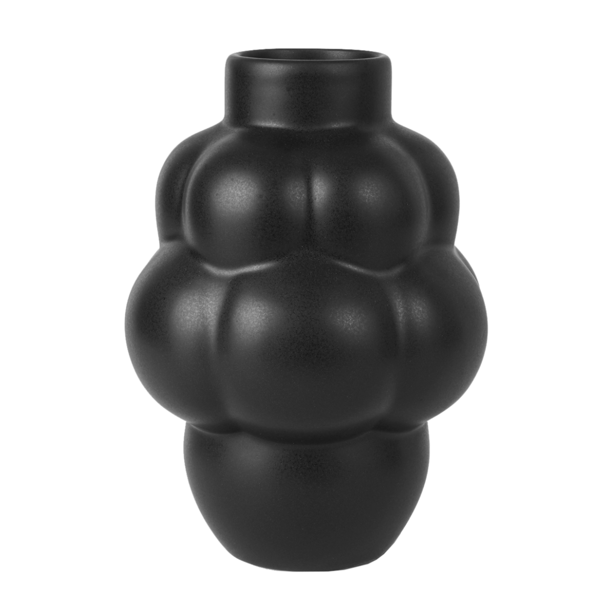 Louise Roe Balloon Ceramic vase - 04 - Petit - ink Black