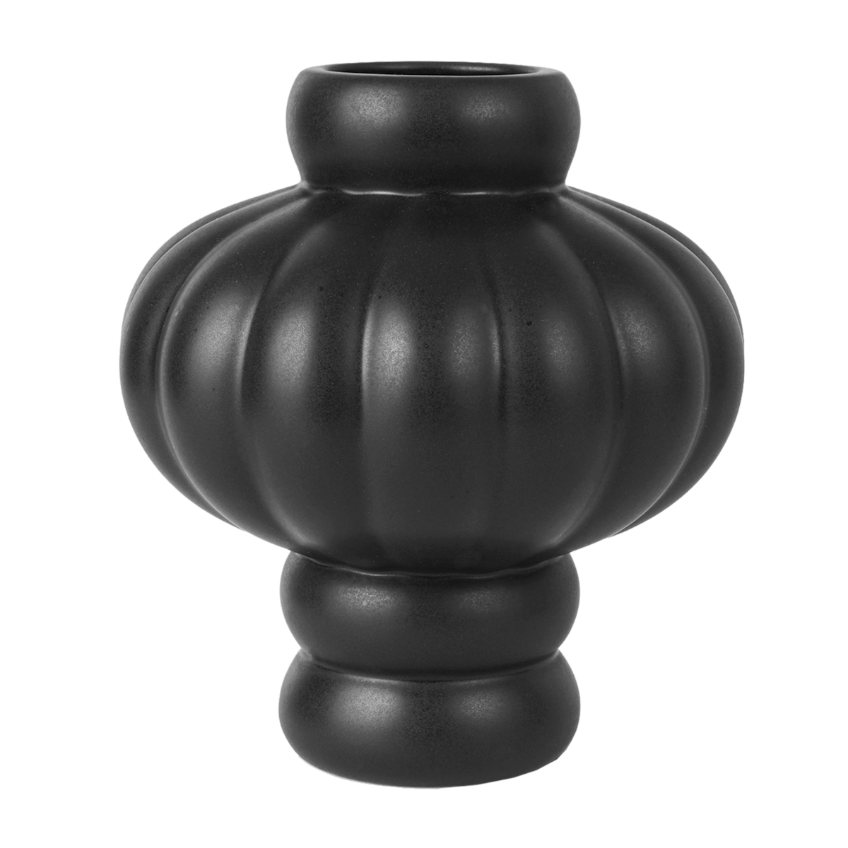 Louise Roe Ceramic Balloon vase - 08 - Ink Black