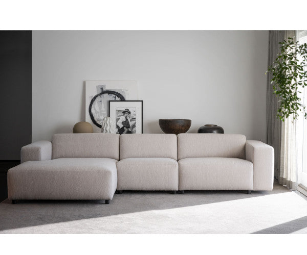 Rowico Home Willard sofa - Alice lys beige - venstrevendt chaiselong - 312 cm