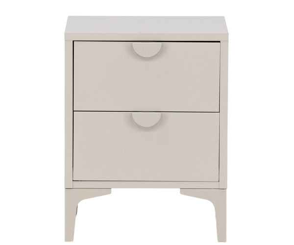 Venture Design Piring sengebord - beige - 45x52x40