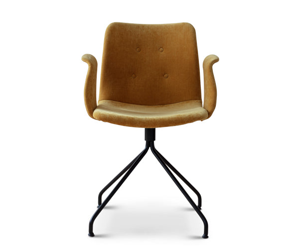 Bent Hansen Primum Armchair - Sort Drejestel - Eros Velour