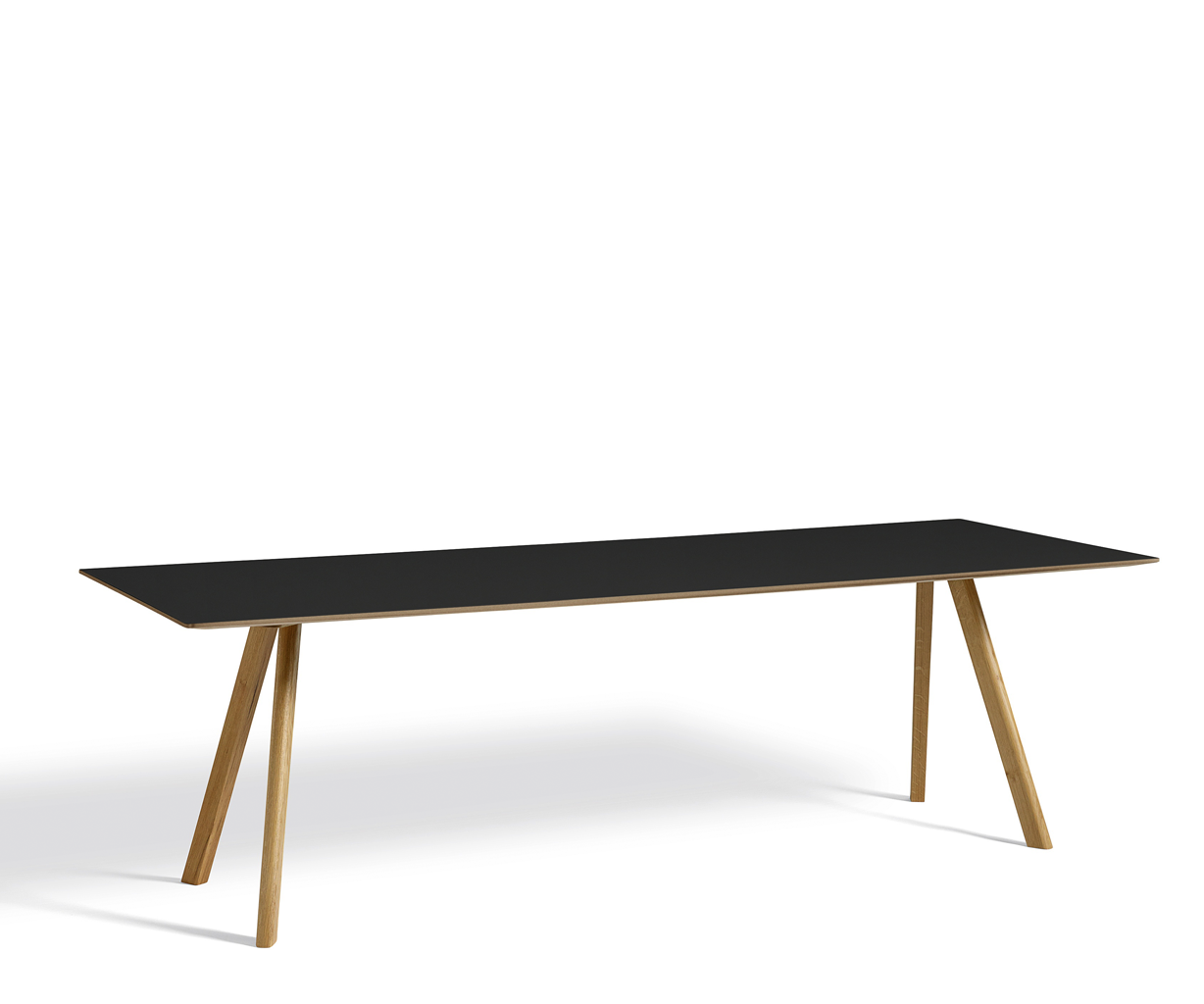 HAY CPH30 2.0 Table - 250x90cm - Eg Matlak - Sort Linolium