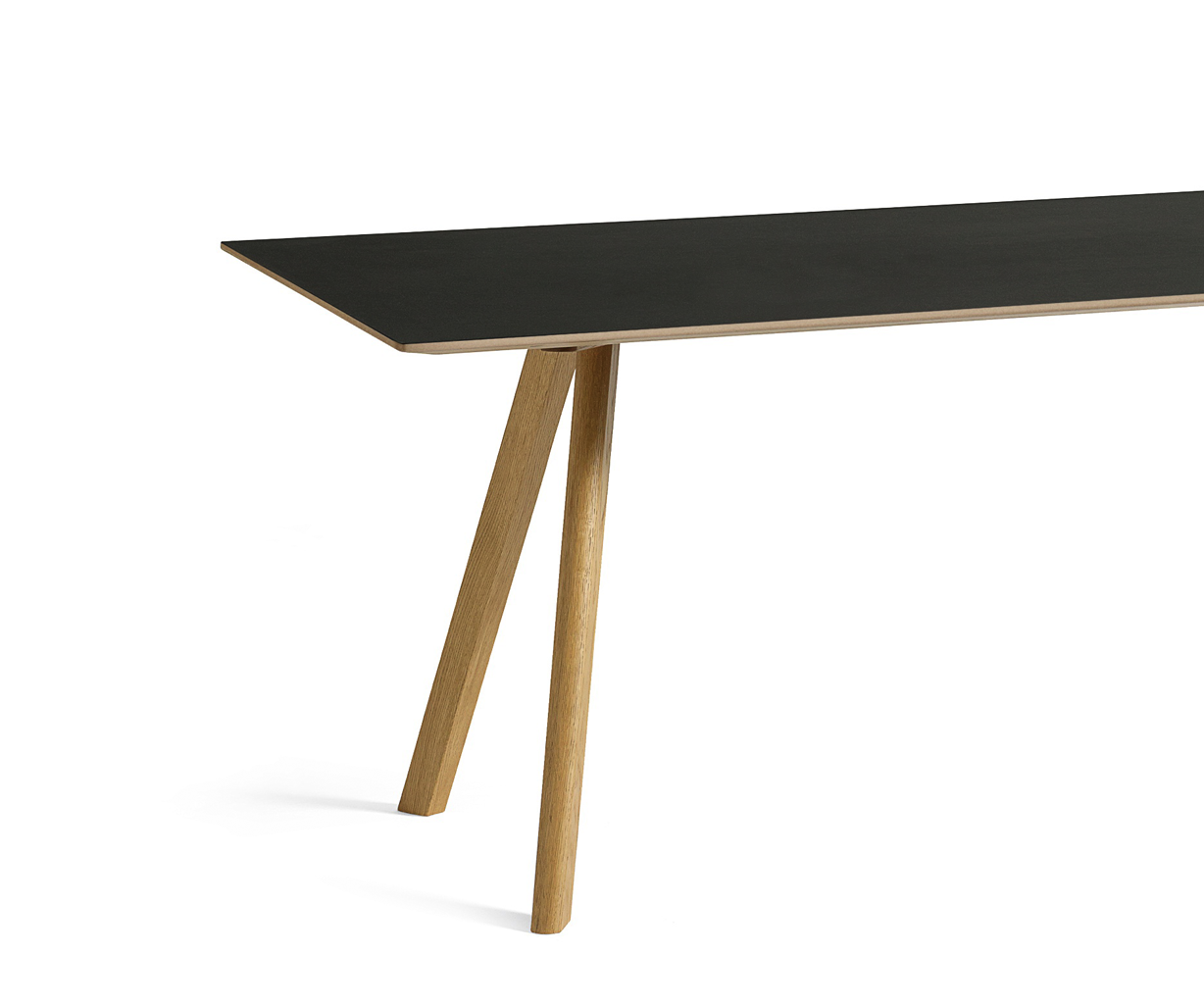 HAY CPH30 2.0 Table - 200x90cm - Eg Matlak - Sort Linolium