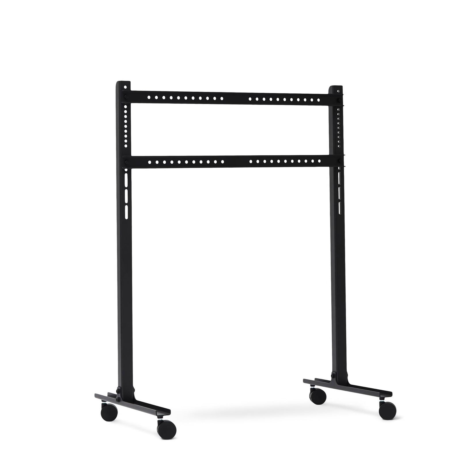 Pedestal Straight Rollin TV Stander - Charcoal