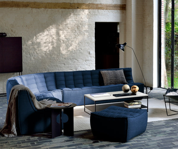 Ethnicraft N701 sofa - 2 seater - Blue