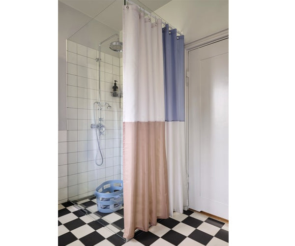 HAY Check Shower Curtain - Badeforhæng - Blue