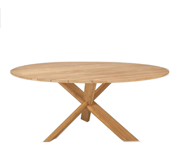 Ethnicraft - Circle Outdoor Dining Table - 163cm.