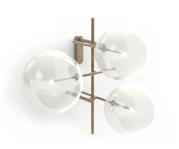 Gallotti & Radice Bolle Aria Væglampe - m. 3 Glas