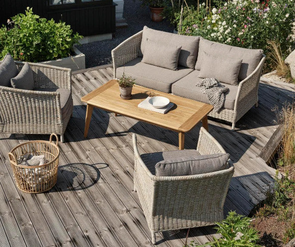 Brafab Aster lænestol - beige polyrattan / beige - 80