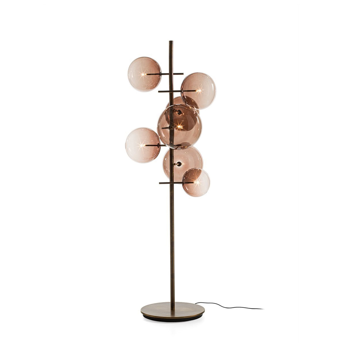 Gallotti & Radice Bolle Stelo Standerlampe - Farvet Glas