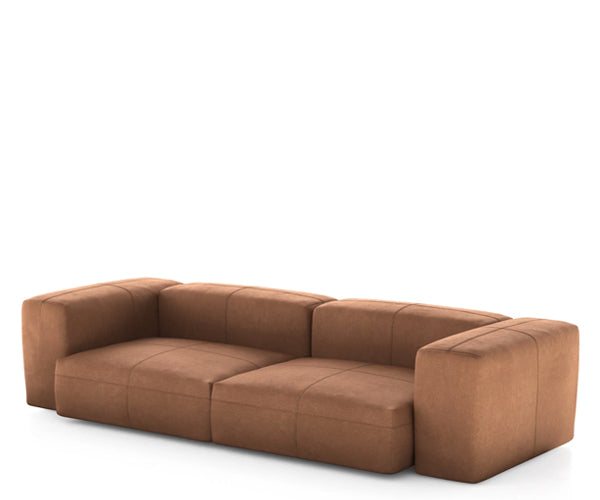 Vetsak Two Seat Sofa - 273x115,5cm - Leather - Brown