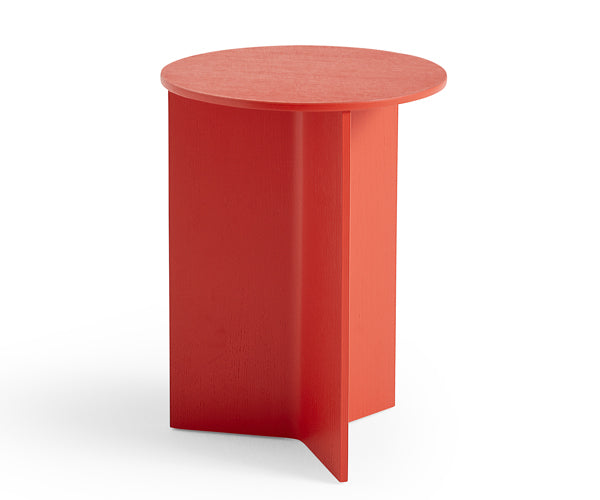 HAY Slit Table - Wood - High - Candy Red