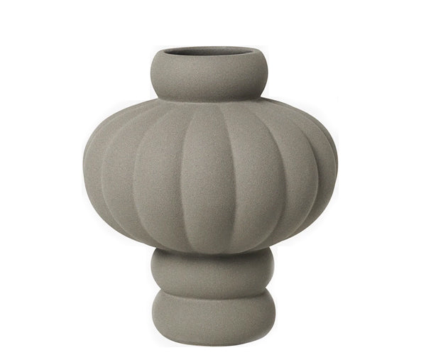 Louise Roe Ceramic Balloon vase - 08 - Sanded Grey