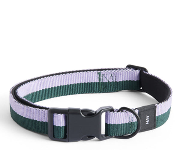 HAY Dogs Collar Flat - ML - Lavender-Green