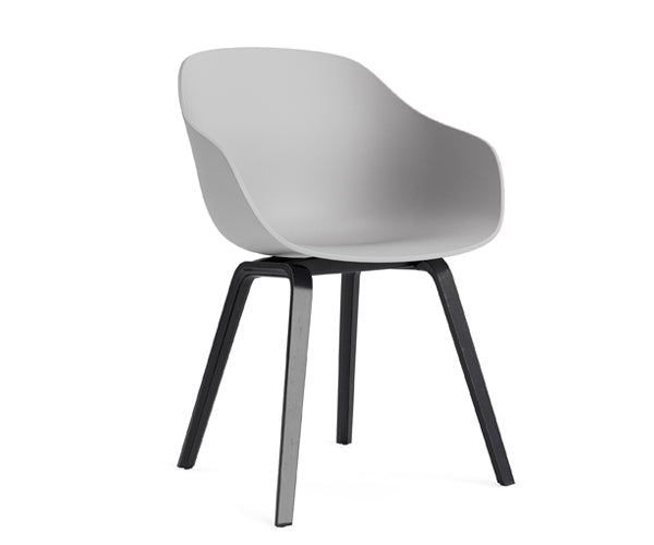 HAY About A Chair (AAC222) - Concrete Grey - Black Oak