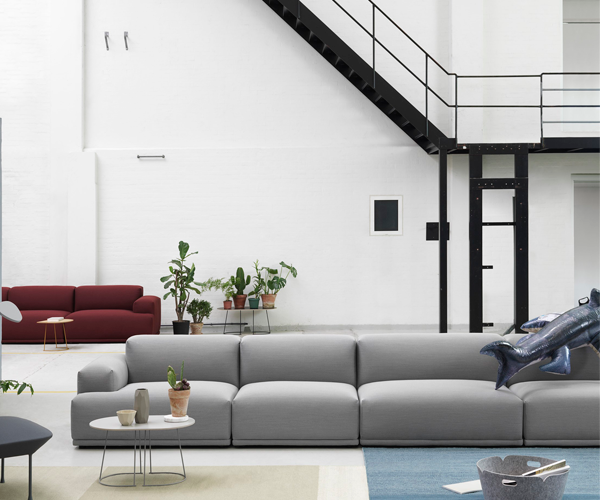 Muuto Connect Sofa - Open end - 326cm - Fiord 151