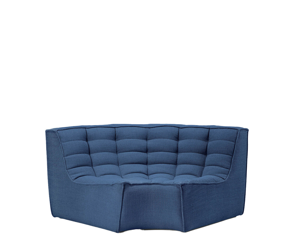 Ethnicraft N701 sofa - Round Corner - Blue