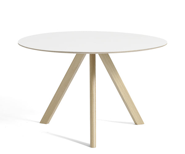 HAY CPH20 Round Table - Ø120cm - Eg Matlak - Hvid Laminat Top