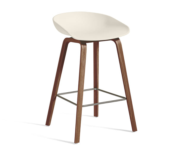 HAY About a Stool (AAS 32) Valnød - H:65cm - Melange Cream