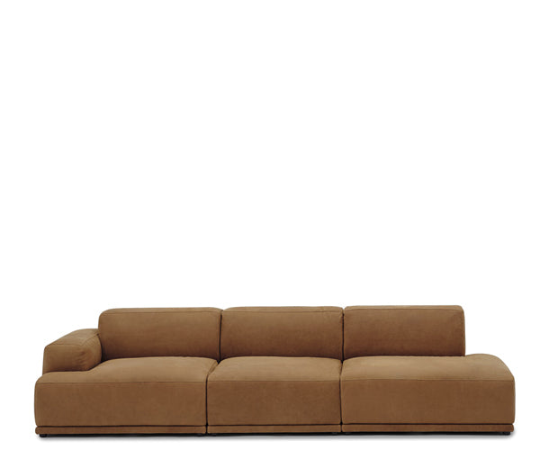 Muuto Connect Soft Sofa - Open End - 292cm - Grace Leather - Cognac