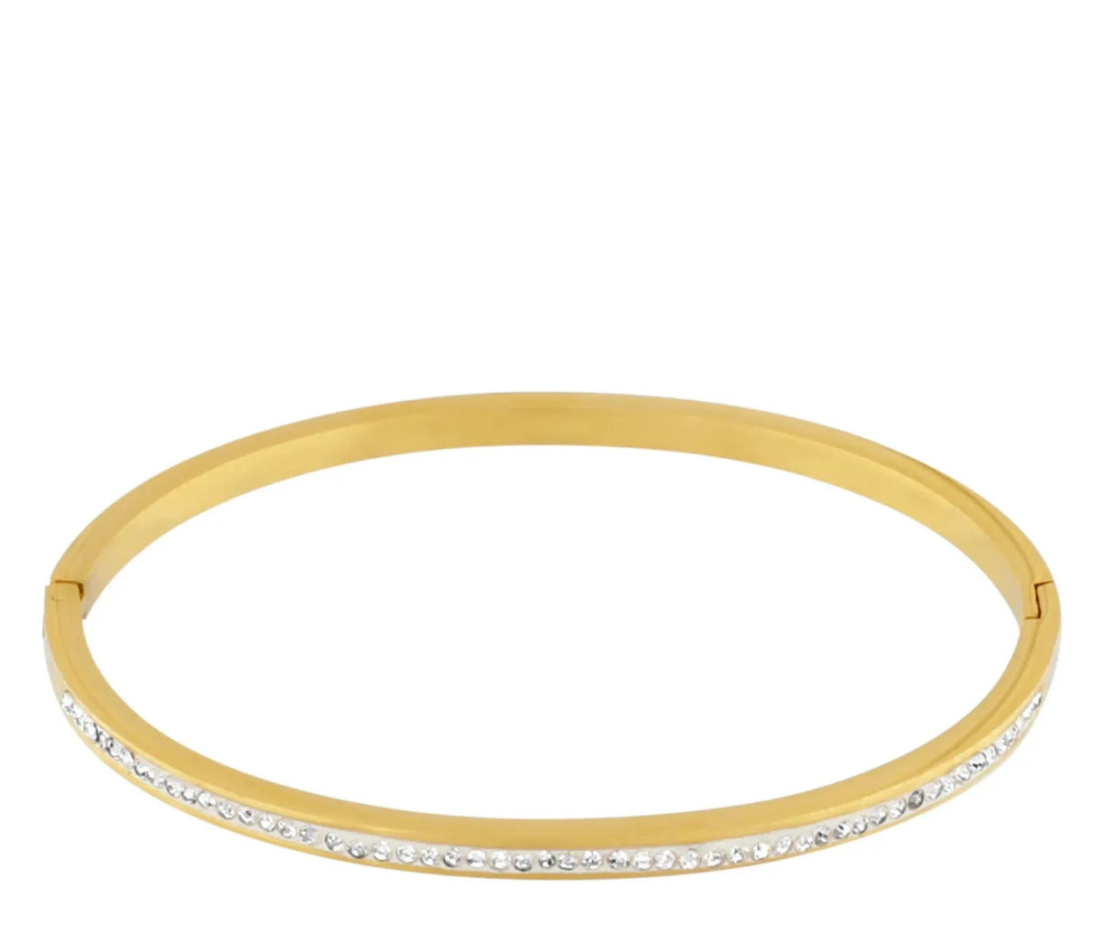 Dansk Copenhagen Joy Slim armring - CZ gold / waterproff